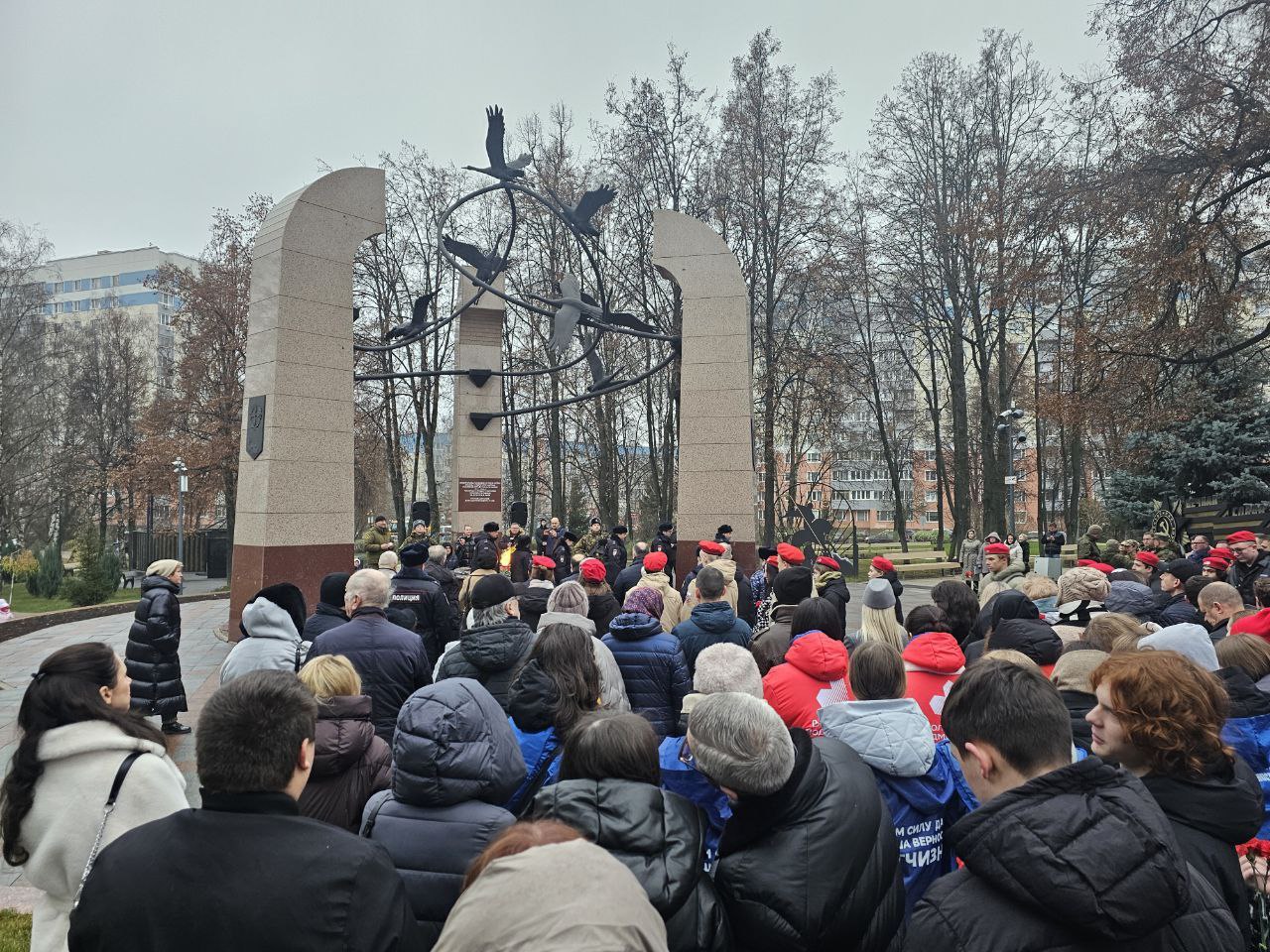 Митинг в честь памяти Битвы по Москвой (1941 год)